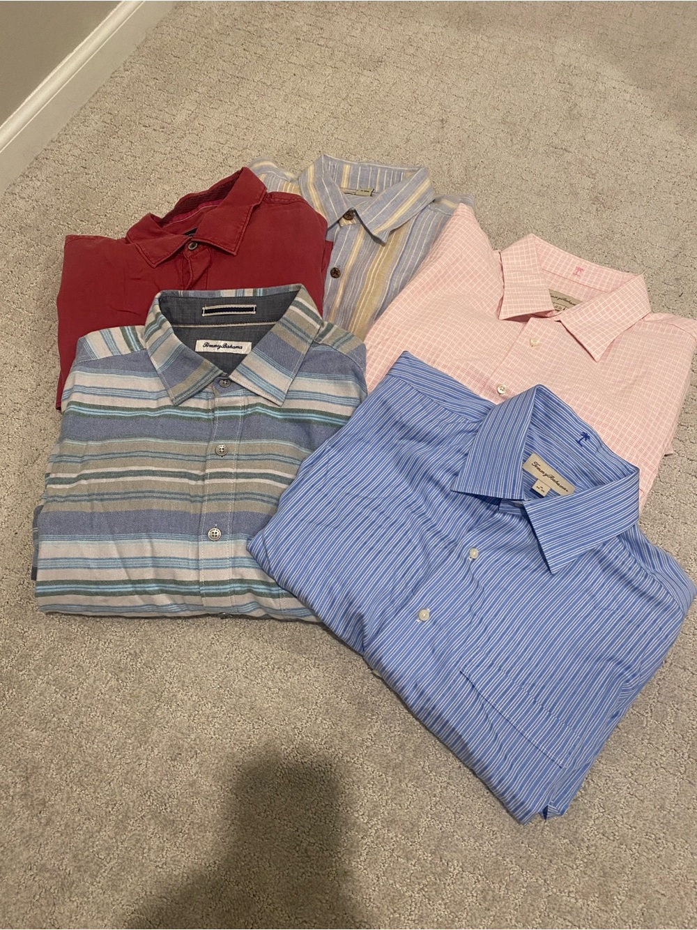 BUNDLE - Men's Tommy Bahama Button Up Shirts, Size Large